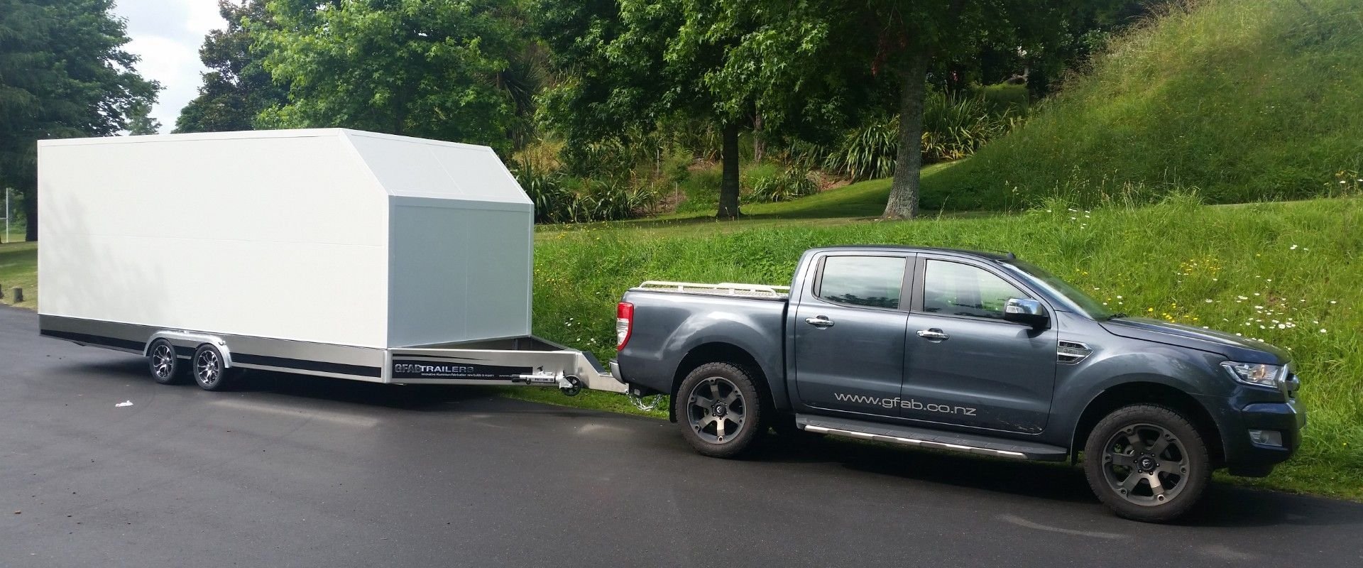 GFAB Trailers - 6000x2200 Alloy Box Trailer - polypanel, 2500 GVM, tandem axle